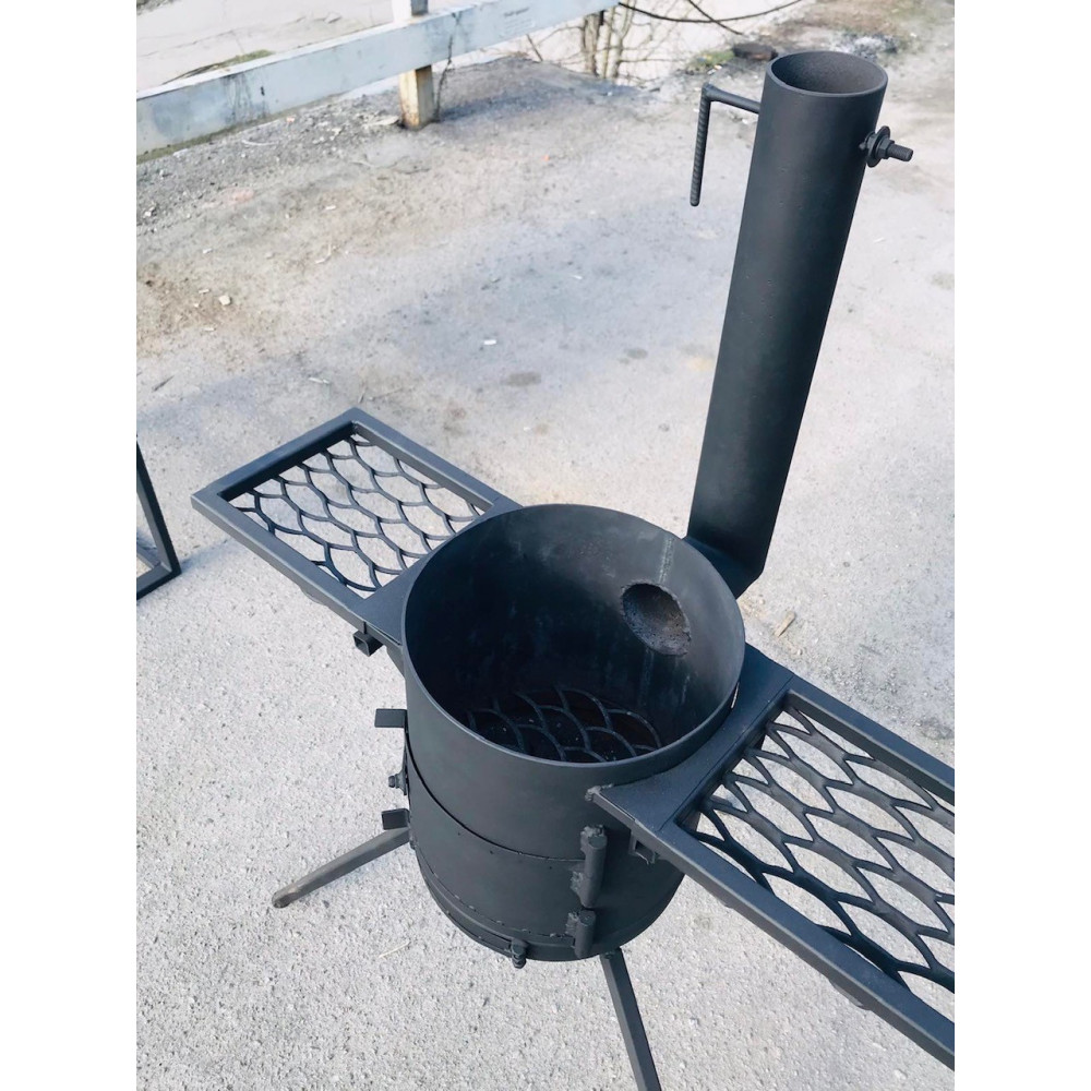 Піч для казан 6-10 л зі зйомними столиками