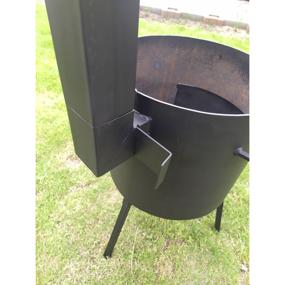 Піч для казана 40 см, 4 мм, з трубою