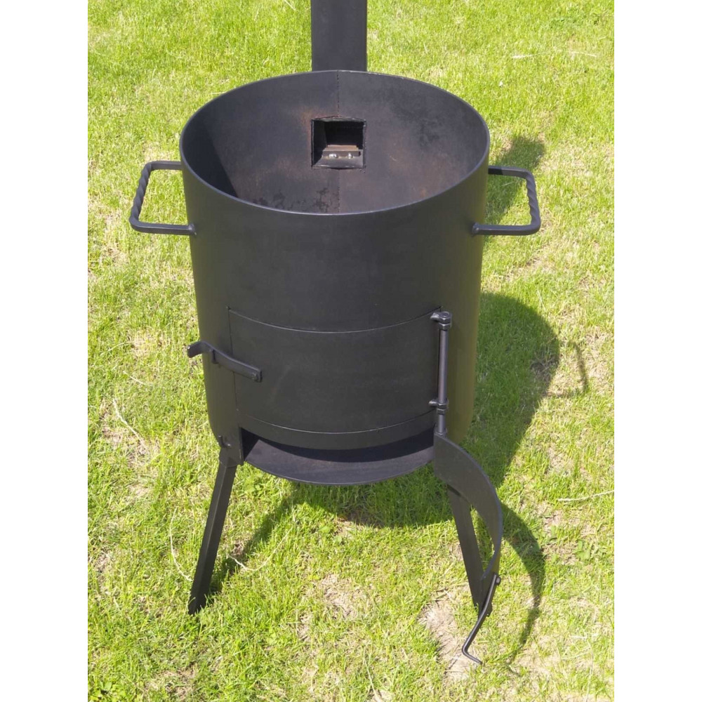 Піч для казана 40 см, 4 мм, з трубою