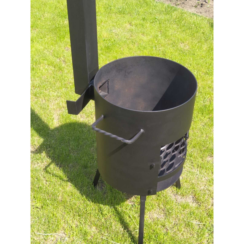 Піч для казана 40 см, 4 мм, з трубою