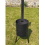 Піч для казана 40 см, 4 мм, з трубою
