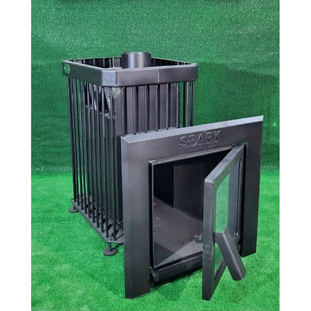 Піч для лазні кам'янка до 25 м3 зі склом