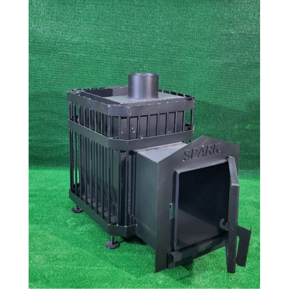 Піч для лазні кам'янка зі склом до 12 м3