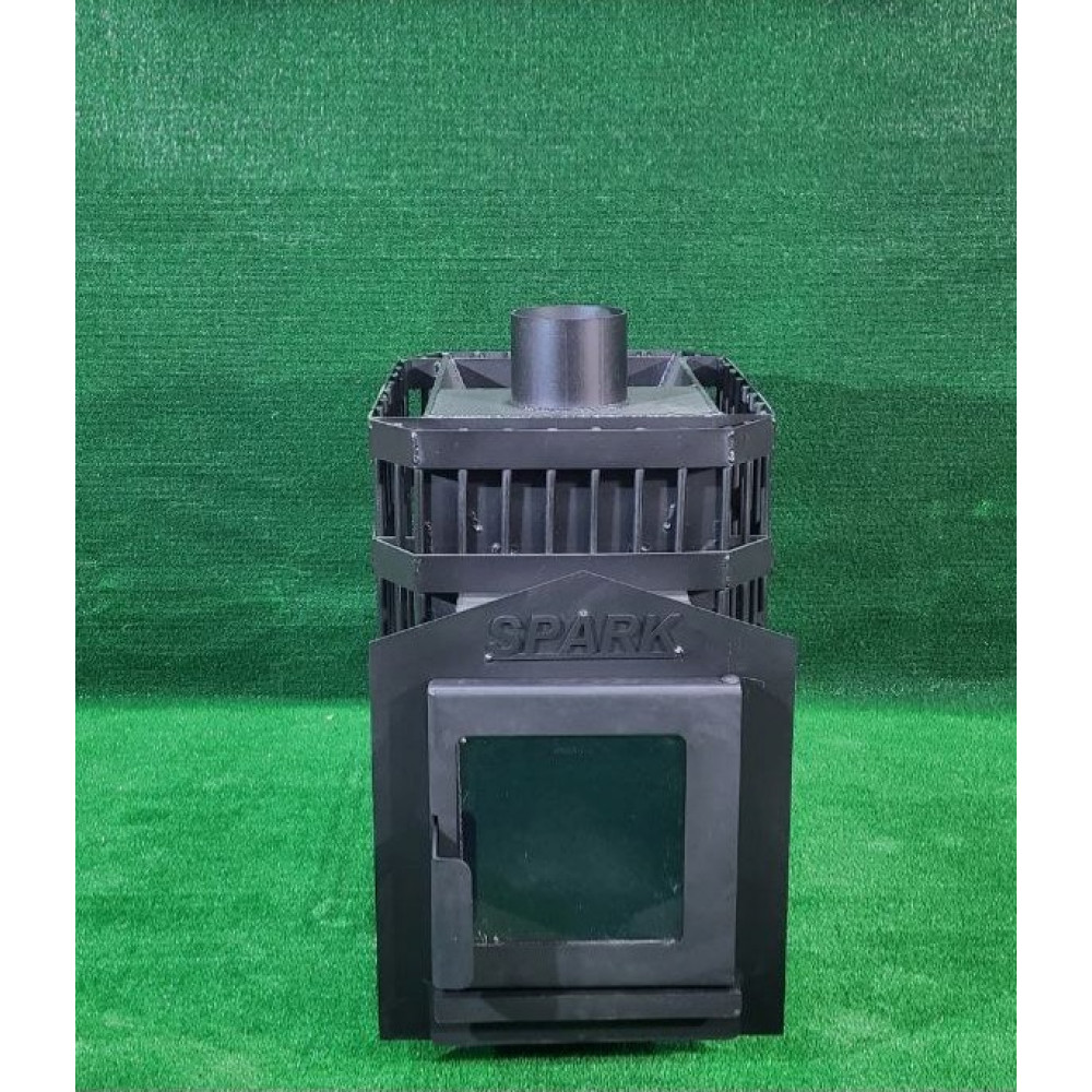 Піч для лазні кам'янка зі склом до 12 м3