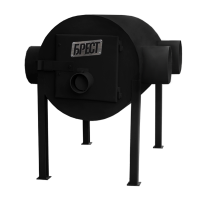 Піч опалювальна Брест 203 (Булер'ян Тип 01) з горизонтальними тепловими виходами