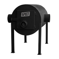 Печь отопительная Брест 350 (булерьян Тип 02) с горизонтальными тепловыми выходами