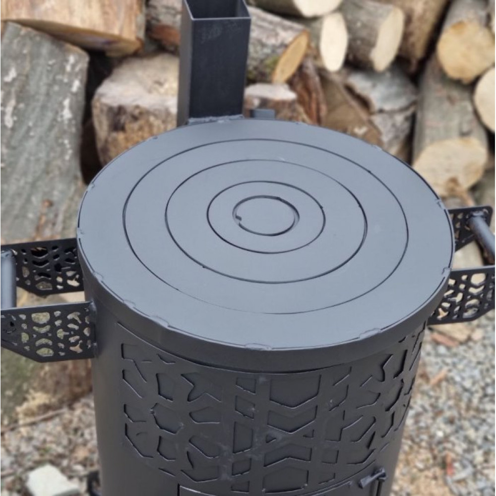 Піч під казан 3 мм 40 см з набірними кільцями та трубою