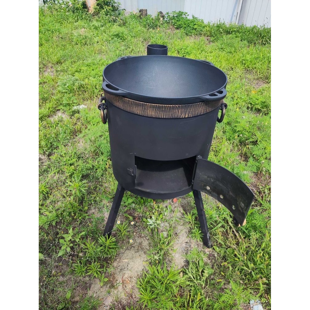 Піч під казан 3 мм на 12 - 16 літрів з виходом для труби