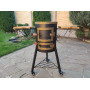 Піч під казан 35 см з трубою та столиками