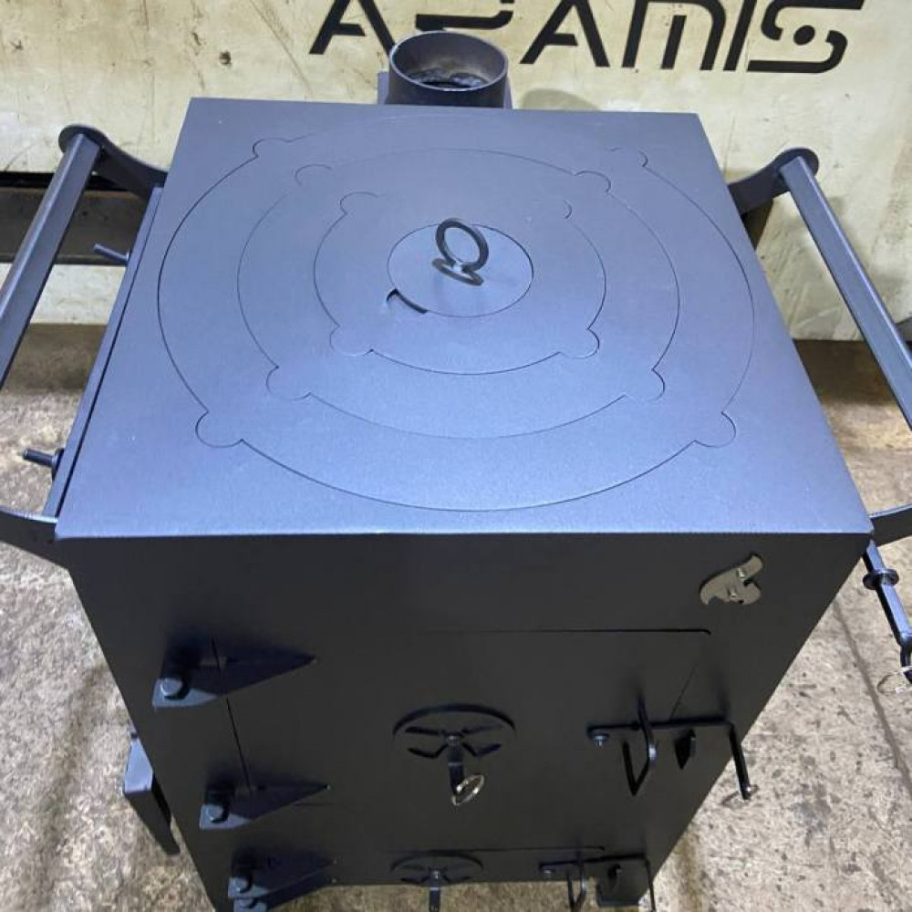 Печь под казан 4 мм, диаметр 40 см с наборными кольцами