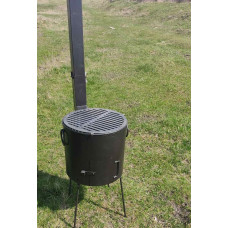 Піч під казан 40 см з решіткою-гриль