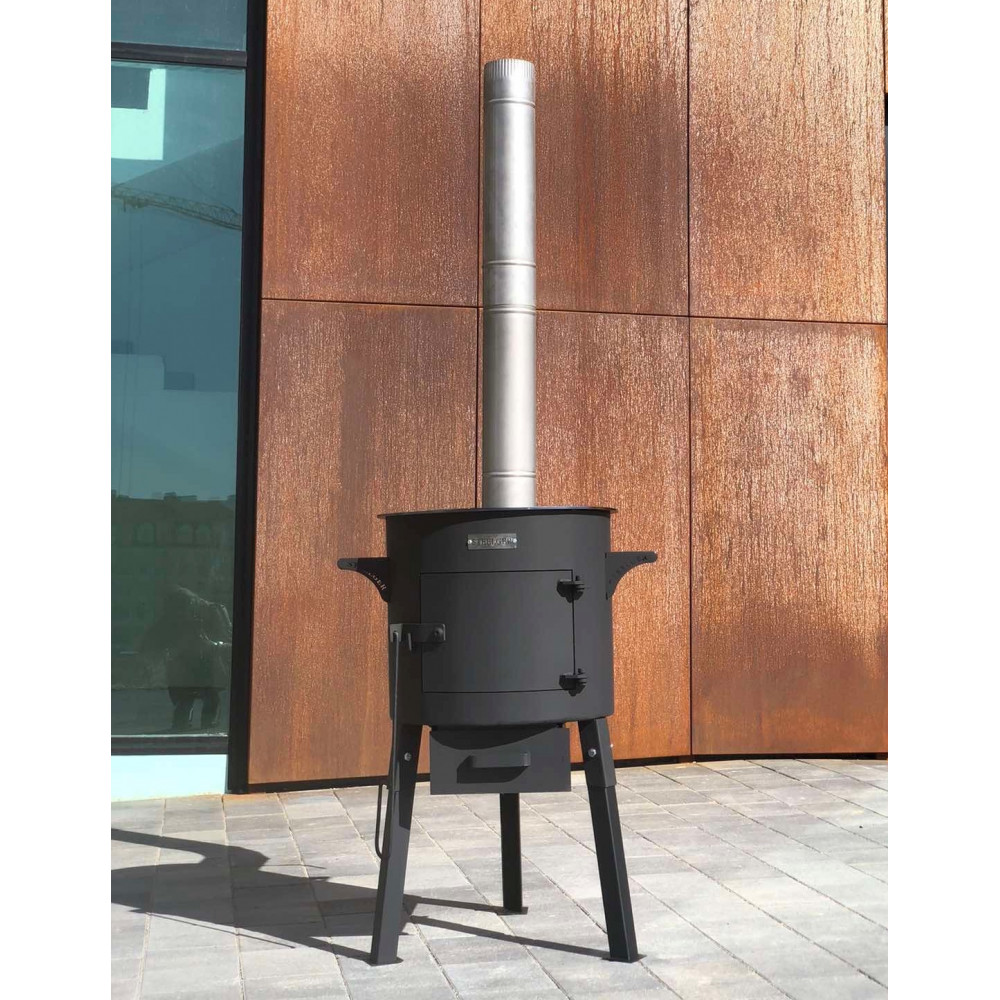 Піч під казан 40 см, 4 мм Steelger Classic з трубою