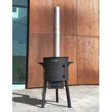Піч під казан 12-17 л, 3 мм Steelger Classic з трубою