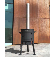 Піч під казан 12-17 л, 3 мм Steelger Classic з трубою
