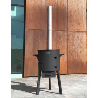 Піч під казан 12-17 л, 3 мм Steelger Classic з трубою