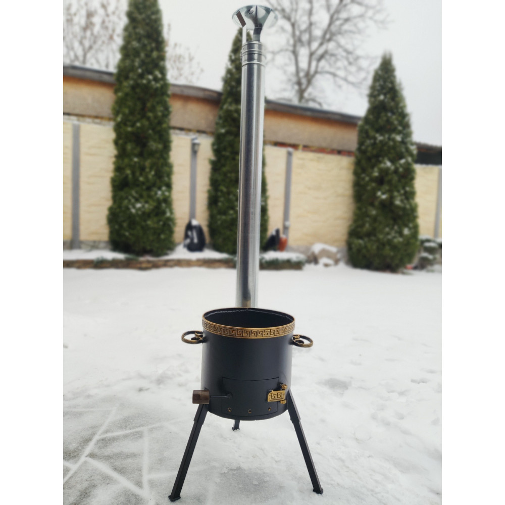 Піч під казан 6-10 л з трубою та шибером