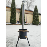 Піч під казан 6-10 л з трубою та шибером