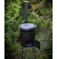 Печь под казан диаметром 40 см с трубой