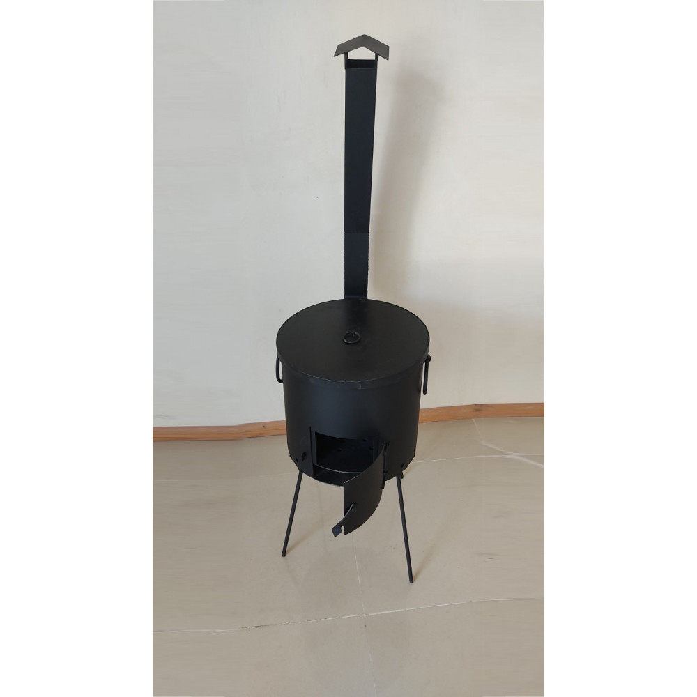 Піч під казан з коптильнею та грилем (30 см)