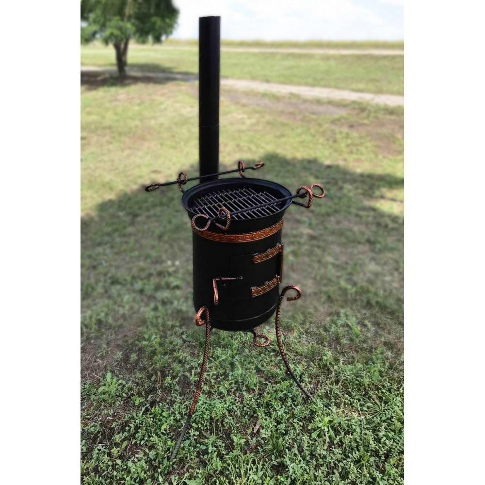 Печь под казан на 10-17 л со съемной трубой