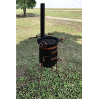 Печь под казан на 10-17 л со съемной трубой