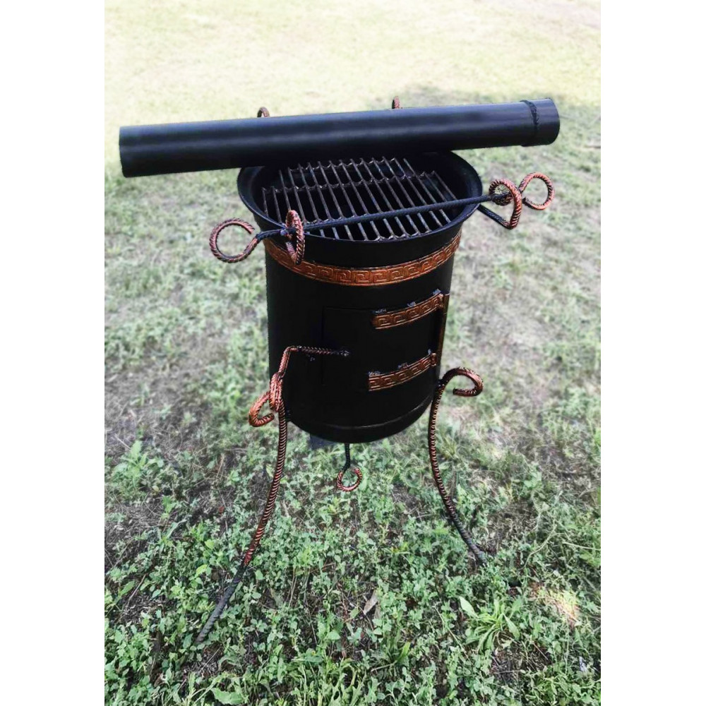 Печь под казан на 10-17 л со съемной трубой