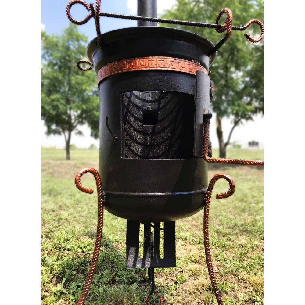 Печь под казан на 10-17 л со съемной трубой