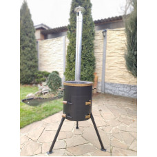 Піч під казан на 12-17 л з трубою