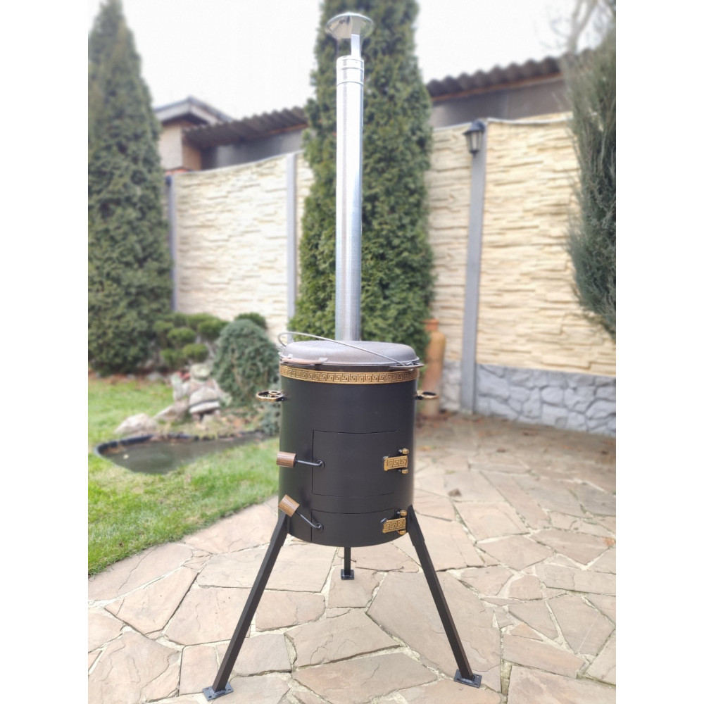 Піч під казан на 12-17 л з трубою