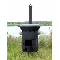 Печь под казан на 12-20 л со съемной трубой