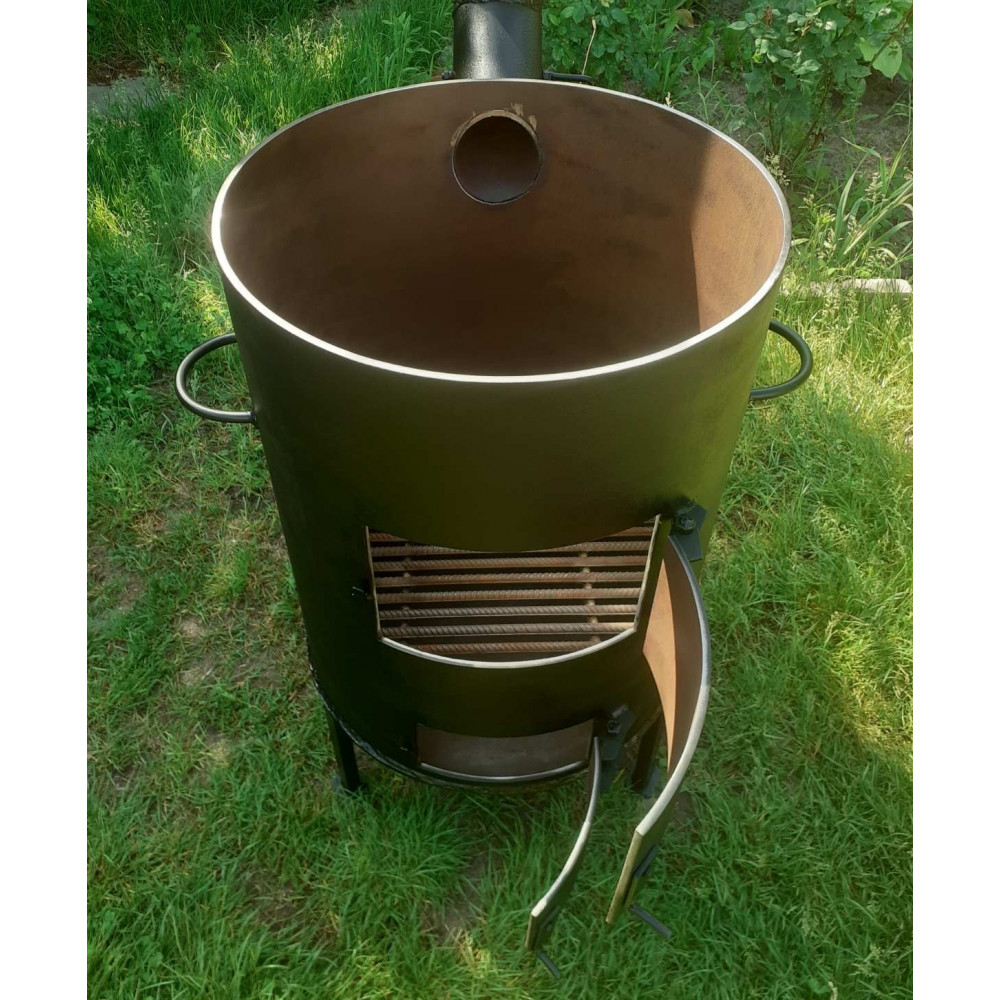 Піч під казан 12-20 л, 6 мм з трубою та столиками