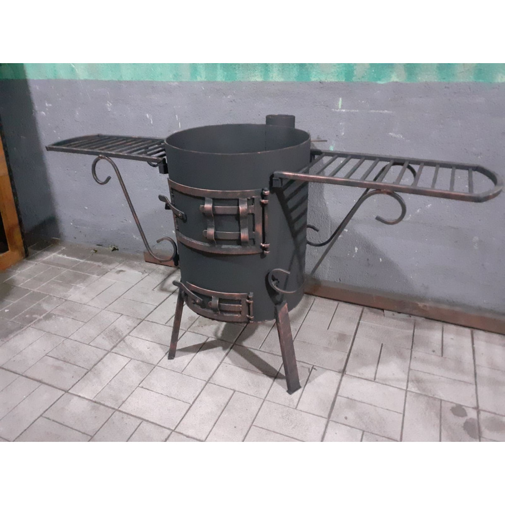 Піч під казан на 40 см зі зйомними столиками