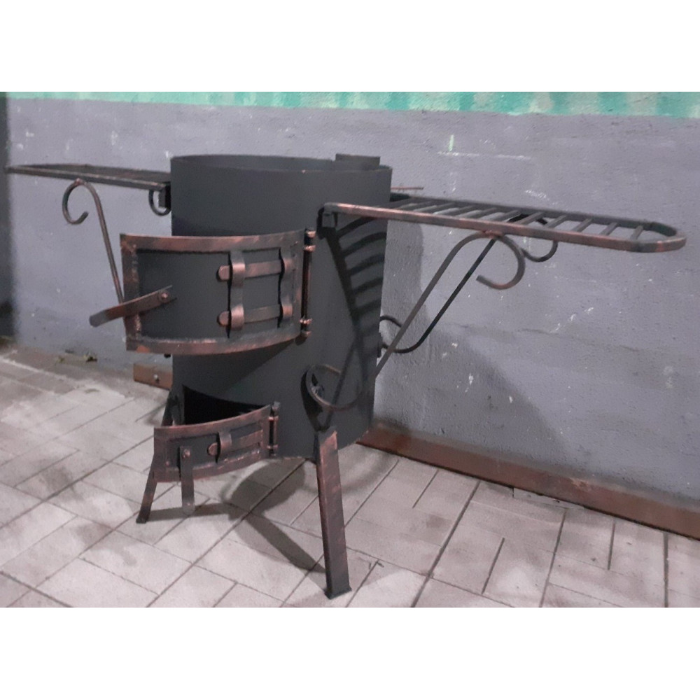 Піч під казан на 40 см зі зйомними столиками