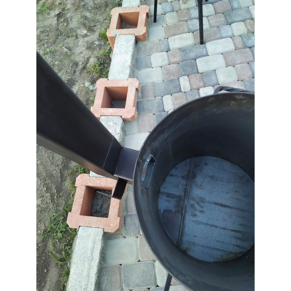 Піч під казан/пательню, 40 см зі зйомною трубою