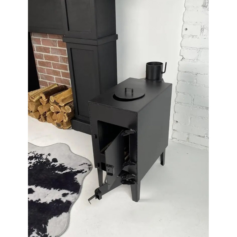 Піч-буржуйка опалювальна з варочною поверхнею 3 мм.