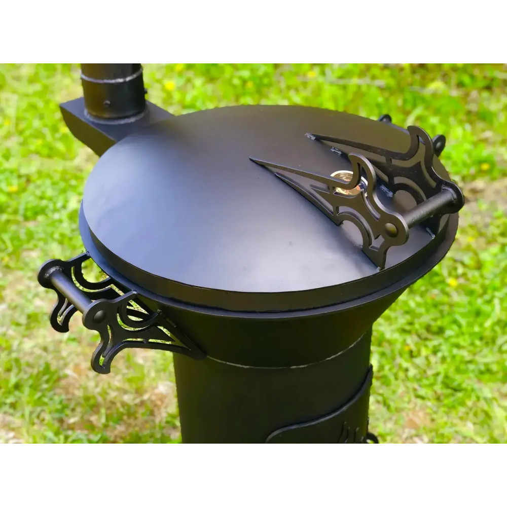 Піч-гриль під казан 8-22 л. з коптильнею Queen-MAXI