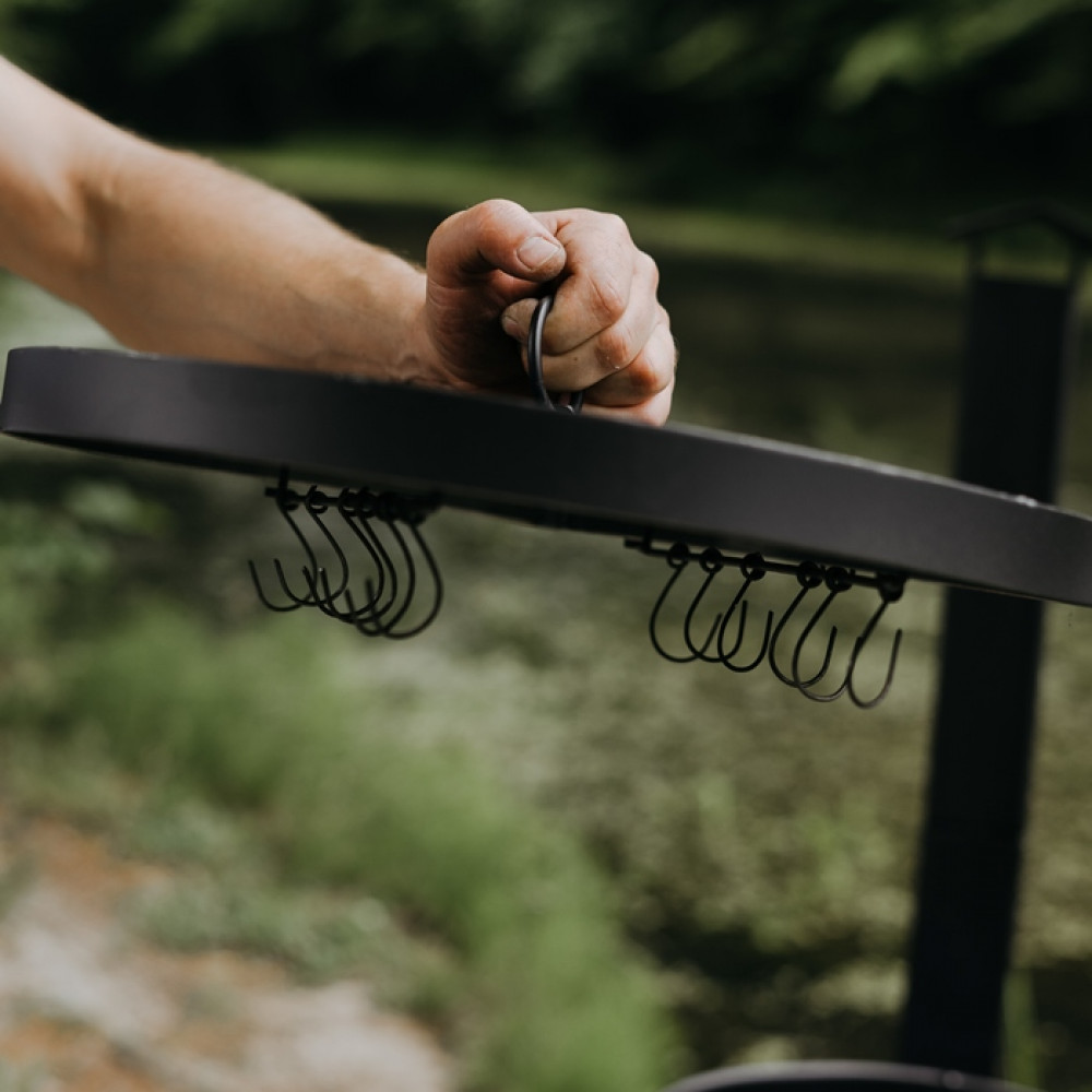 Піч-коптильня під казан з трубою, діаметр 40 см