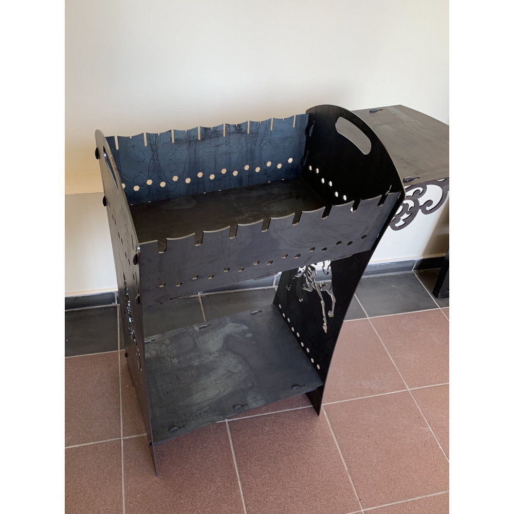 Розбірний мангал на 8 шампурів зі столиком