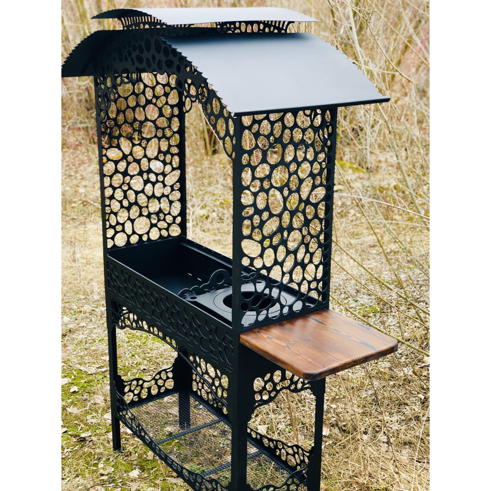 Стационарный мангал CALIFORNIA на 13 шампуров и подставкой под казан