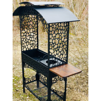 Стационарный мангал CALIFORNIA на 13 шампуров и подставкой под казан