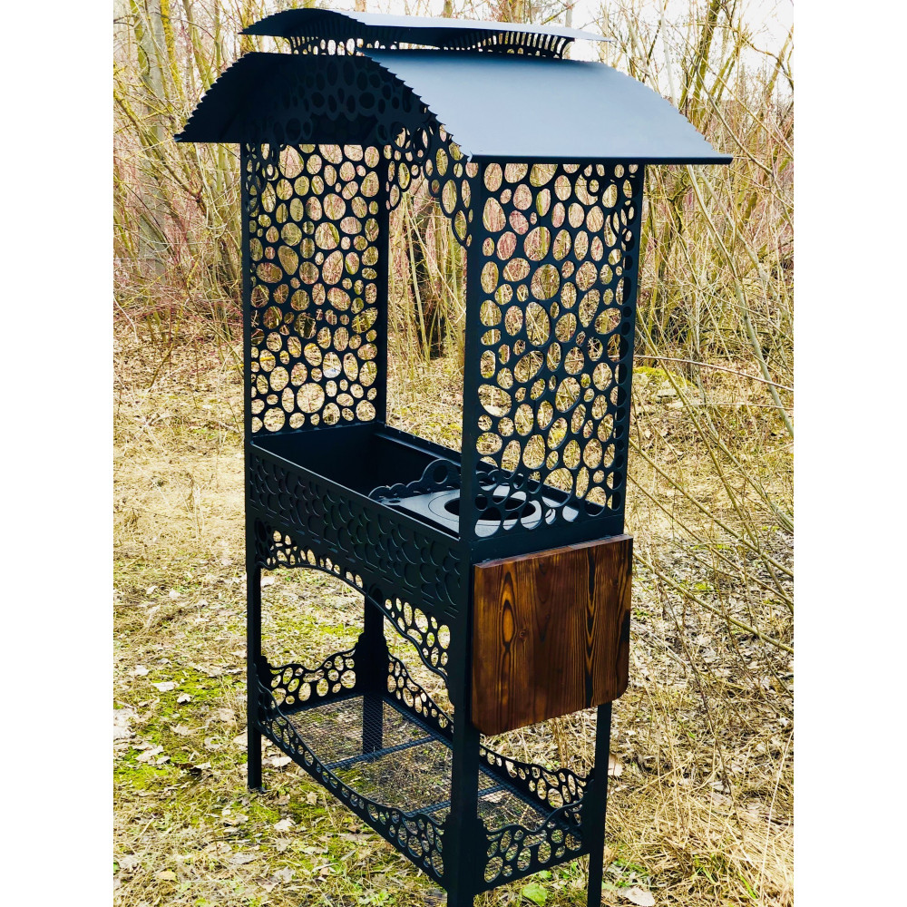 Стационарный мангал CALIFORNIA на 13 шампуров и подставкой под казан