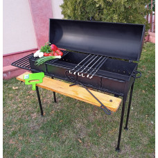 Стаціонарний мангал гриль 4 мм + ПОДАРУНОК