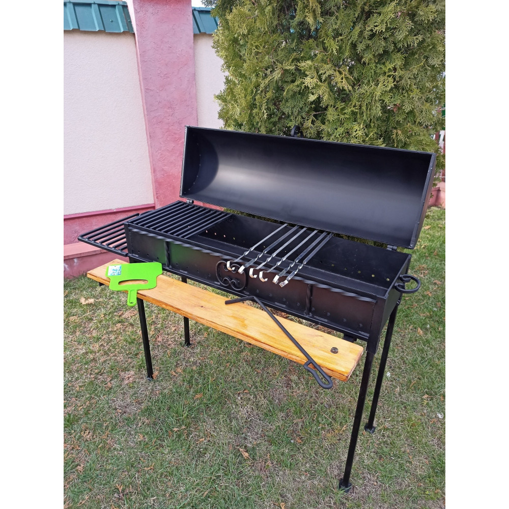 Стаціонарний мангал гриль 4 мм + ПОДАРУНОК