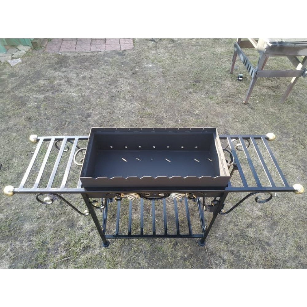 Стационарный мангал на 9 шампуров