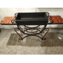 Стаціонарний мангал на 9 шампурів, 3 мм, бокові столики