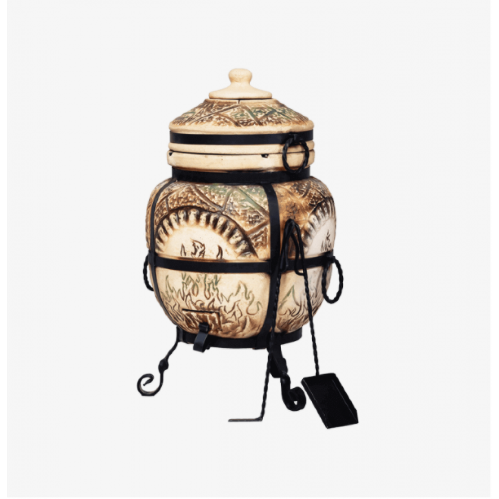 Тандыр на 90 л + ПОДАРОК: кочерга, совок, направляющая, крюк для мяса (Т5)