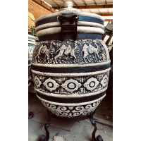 Тандыр на 110 л Camel с крышкой EasyOpen + ПОДАРОК: кочерга, совок, направляющая