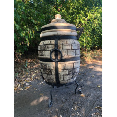 Тандыр на 60 л с крышкой Easy Open + ПОДАРОК: кочерга, совок, направляющая,