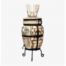 Тандыр на 60л + ПОДАРОК: кочерга, совок, направляющая, крюк для мяса (Т2)