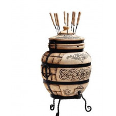 Тандыр на 80 л + ПОДАРОК: кочерга, совок, направляющая, крюк для мяса (Т4)